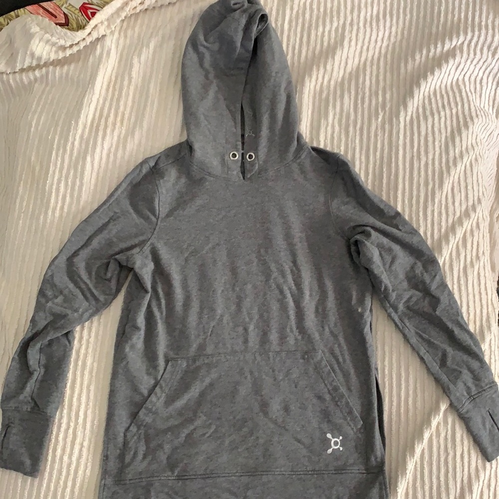 Orangetheory hoodie- gently used side slit